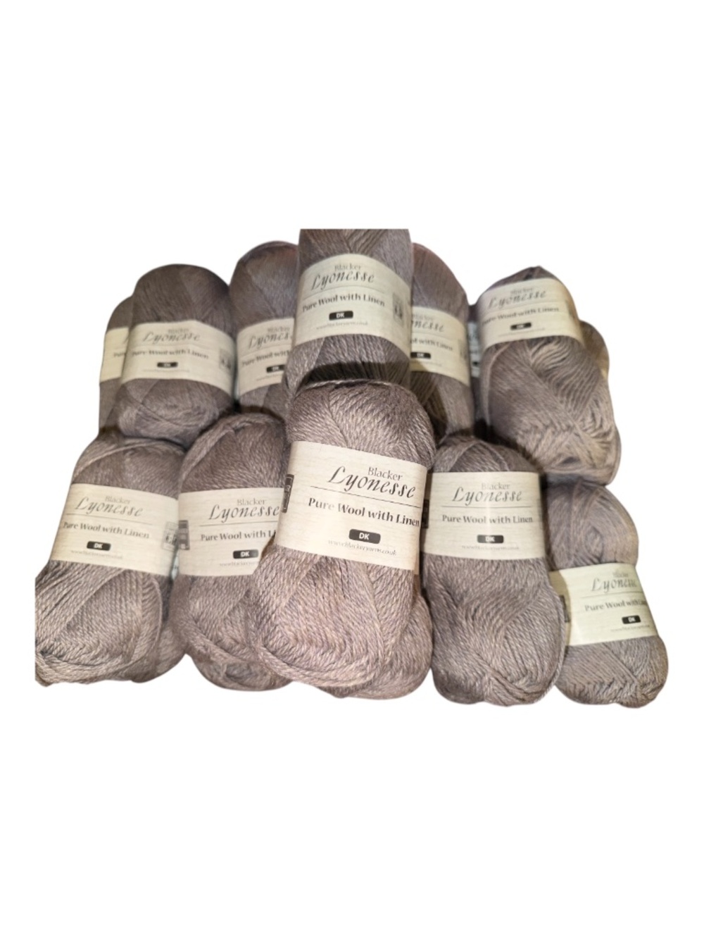 20 Bundle New Blacker Lyonesse DK Amethyst Yarn Linen Wool